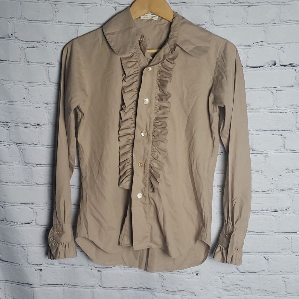 Gant For Woman Tan Longsleeve Blouse